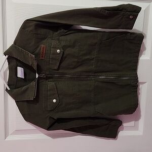 Columbia utility green jacket